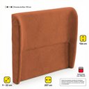 Ver imagem 4 de Cabeceira para Cama Box King Size Liah 195cm Bouclê Terracota - Desk Design