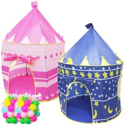 Barraca Infantil Toca Dobrável Castelo 100 Bolinhas Menina Menino Cabana Tenda Brinqway BW-068 BW-06 - 1