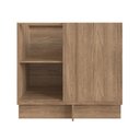 Ver imagem 4 de Balcão Canto Cozinha Modular 100% MDF Édez Uno, 1 Porta, Off White e Louro Freijó, 92,5 cm