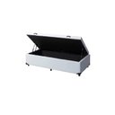 Ver imagem 1 de Cama Box Baú Solteirão King Blindado Linhão Branco 203X96X44 Cm