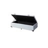 Cama Box Baú Solteirão King Blindado Linhão Branco 203X96X44 Cm - 1