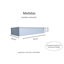 Ver imagem 2 de Penteadeira Suspensa Branca 70 Cm com Espelho