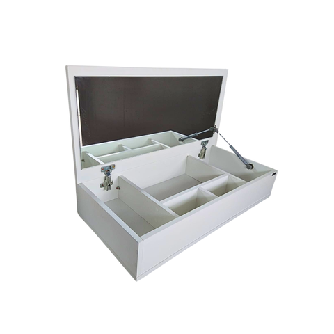 Penteadeira Suspensa Branca 70 Cm com Espelho