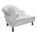 Ver imagem 3 de Recamier Divã Sofá 120cm Recepção Sala Larissa Suede:branco/liso