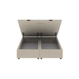 Base Cama Box Baú King Size Linho Bege Skybox - 3