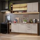 Ver imagem 1 de Armário de Cozinha Completa 220cm Rustic/crema Agata da Thêmis Madesa