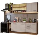 Ver imagem 3 de Armário de Cozinha Completa 220cm Rustic/crema Agata da Thêmis Madesa