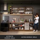 Ver imagem 6 de Armário de Cozinha Completa 220cm Rustic/crema Agata da Thêmis Madesa