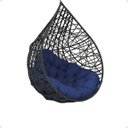 Ver imagem 5 de Balanço Suspenso Ninho Gota com Mola e Mosquetão Almofada Impermeável Gourmet Área Externa:a2