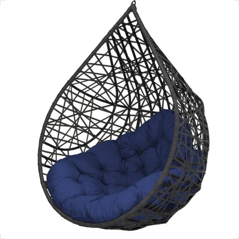 Balanço Suspenso Ninho Gota com Mola e Mosquetão Almofada Impermeável Gourmet Área Externa:a2