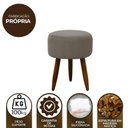 Ver imagem 2 de Puff Decorativo Redondo Pé Palito Herrero Cappuccino