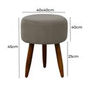 Ver imagem 3 de Puff Decorativo Redondo Pé Palito Herrero Cappuccino