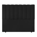 Ver imagem 5 de Cabeceira Cama Box Casal Kharla 140cm Veludo Preto - Desk Design