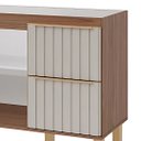 Ver imagem 3 de Gabinete de Cozinha Madeira Ripada 2 Porta Balcão 100% MDF:Freijo/Cappuccino