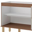 Ver imagem 2 de Gabinete de Cozinha Madeira Ripada 2 Porta Balcão 100% MDF:Freijo/Cappuccino