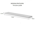Ver imagem 4 de Kit 2 Prateleira Madeira Mdf Branca 70x20cm com Suporte Invisivel Flutuante Don Castro Decor Pratele