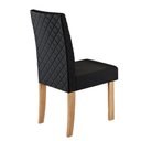 Ver imagem 3 de Kit 2 Cadeiras Elegance Nuova com Espaldar – Tecido Veludo Suede Bordado Estrutura 100% Mdf Mel/