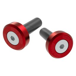 Protetor de Guidão de Moto Com Fixador 15,5mm Vermelho - 1