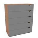 Ver imagem 4 de Cômoda Organizadora 90cm com 5 Gavetas 240822 Linha Porto Politorno