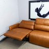Sofá Alicante 3 Lugares Reclinável Couro Whisky com Mecanismo com Controle 285 cm - 72748 - 5