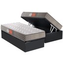 Ver imagem 1 de Cama Box Baú Solteiro: Colchão Espuma D45 Paropas Pasquale + Base Crc Suede Gray(88x188)