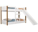 Ver imagem 2 de Beliche Infantil Com Grandes Escadas e Escorregador Segura:‎ Branco/Jequitibá