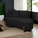 Ver imagem 7 de Sofá Orgânico Namoradeira 2 Lugares Feijão Thor 145cm Bouclê:preto