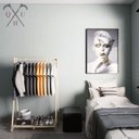 Ver mais imagens de Arara Madeira Closet Madeira Cabideiro Expositor De Chão Pinus