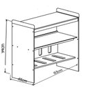 Ver imagem 5 de Mini Trocador com Prateleiras Moisés Branco Fosco - MoveisAqui