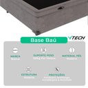 Ver imagem 2 de Cama Box com Baú Solteirão Bravus Estrutura Madeira Cinza Vtech