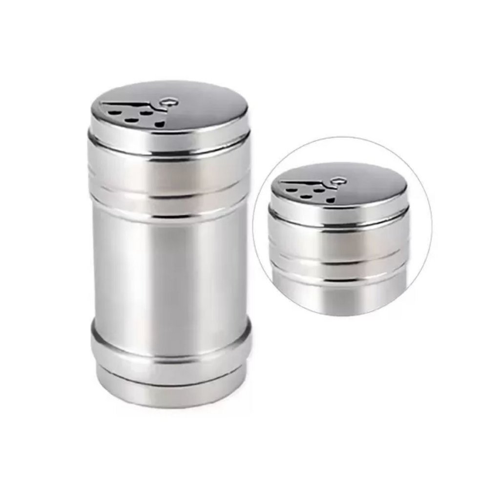 Kit Porta Condimentos Temperos Saleiro Inox Tamanhos 3 Peças - 2