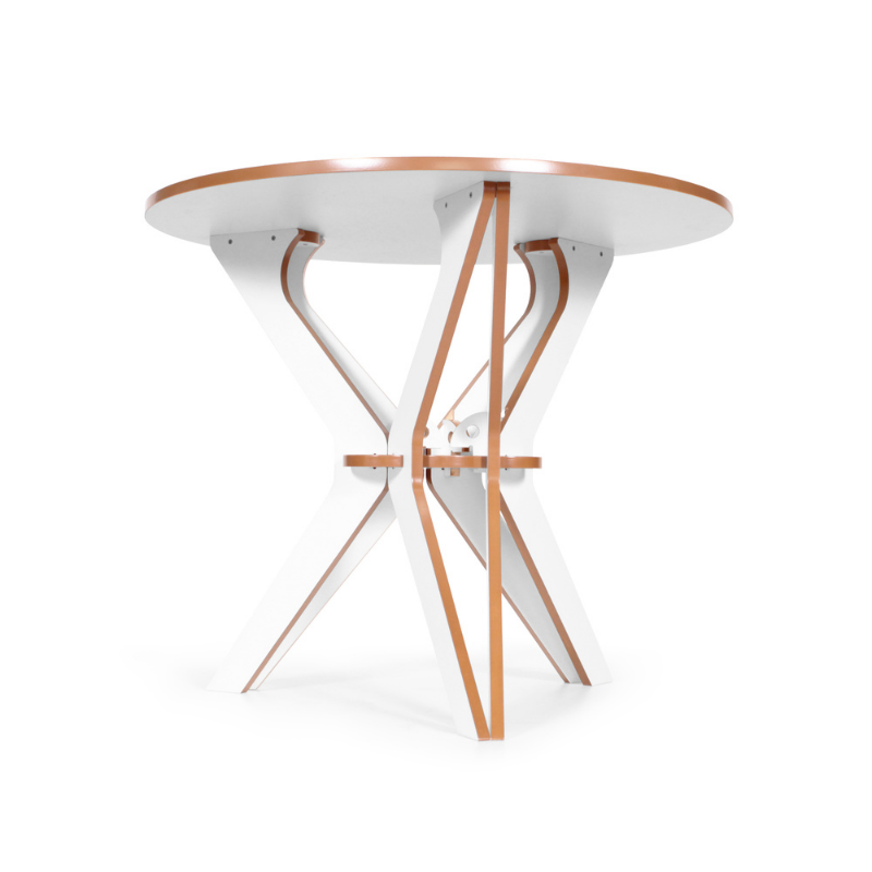 Conjunto Mesa de Jantar Itália 90 Cm com 2 Cadeiras Divino - Anjo Gabriel Design Branco - 3