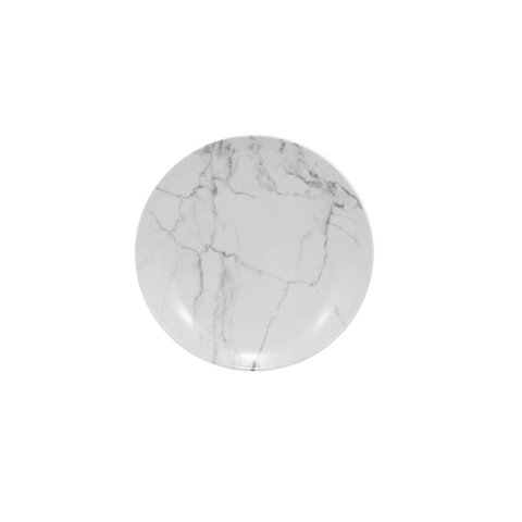 Prato Fundo 20 Marmore Cinza Porcelana Schmidt