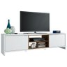 Rack para TV até 75 Polegadas Madesa Metz 180 cm 2 Portas Branco/Rustic Cor:Branco/Rustic - 2
