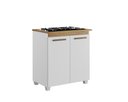 Ver imagem 1 de Balcão para Cooktop 5 Bocas Fox Arte Móveis Branco
