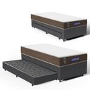 Ver imagem 2 de Cama Box com Colchão Gazin de Molas Ensacadas One Face Air Light + Auxiliar de Molas Solteiro 88cm