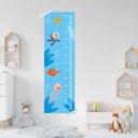 Ver imagem 1 de Adesivo Régua de Crescimento Infantil Fundo do Mar 133 X 40cm Colorido