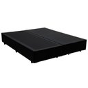 Ver imagem 1 de Cama Box King Bipartido Sintético Mega Cama Preto 192x203x42cm