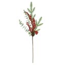 Ver imagem 1 de Haste Berry C/ Pinha Vermelho 63cm