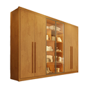 Ver imagem 4 de Guarda Roupa Madri 6 Portas 6 Gavetas 100 MDF 2 Portas Reflectas - Mademarcs