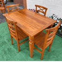 Ver imagem 4 de Mesa de Jantar Madeira Maciça 120 X 80 com 04 Cadeiras Abc Sudeste Rústico