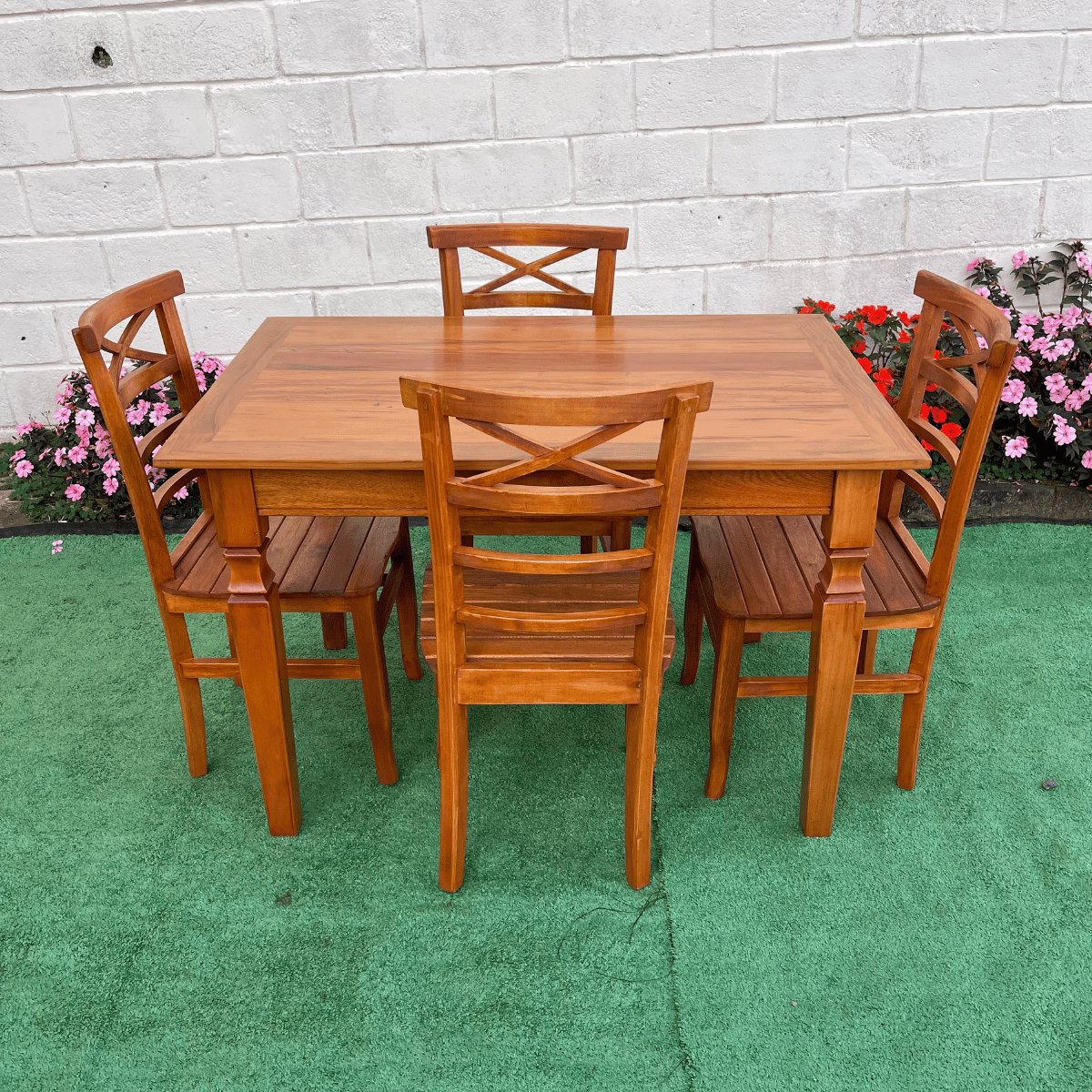 Ver imagem 5 de Mesa de Jantar Madeira Maciça 120 X 80 com 04 Cadeiras Abc Sudeste Rústico