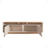 Rack Sala Estante Tv 60" Bancada Home Wine 2 Portas Nicho Adega Pés Retrô Sala Quarto Pequeno - - 4