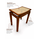 Ver imagem 7 de Banco 100% Madeira Maciça Premium Savana Banqueta com Assento Anatômico em Tela Resistente Multiuso