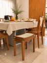 Ver imagem 4 de Banco 100% Madeira Maciça Premium Savana Banqueta com Assento Anatômico em Tela Resistente Multiuso