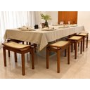 Ver imagem 2 de Banco 100% Madeira Maciça Premium Savana Banqueta com Assento Anatômico em Tela Resistente Multiuso