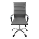 Ver imagem 3 de Cadeira Eames Esteirinha Presidente Escritório Boston Eames Alta - Cinza