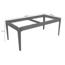 Ver mais imagens de Conjunto Mesa Mira Premium Madeira Maciça C/ Tampo Madeirado C/ Vidro 200x100cm e 6 Cadeiras Alice