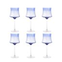 Ver imagem 1 de Conjunto 6 Taças de Vidro Azul 500ml 22,5cm Jl0099 Btc