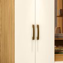 Ver imagem 4 de Guarda Roupa 2 Portas com Espelho 200x110 Cm Briz Nature Off White